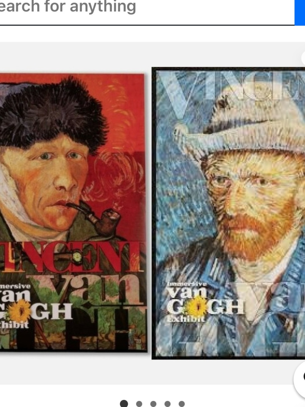 Vincent Van Gogh Immersive Experience set of 2 -24 x 36 posters